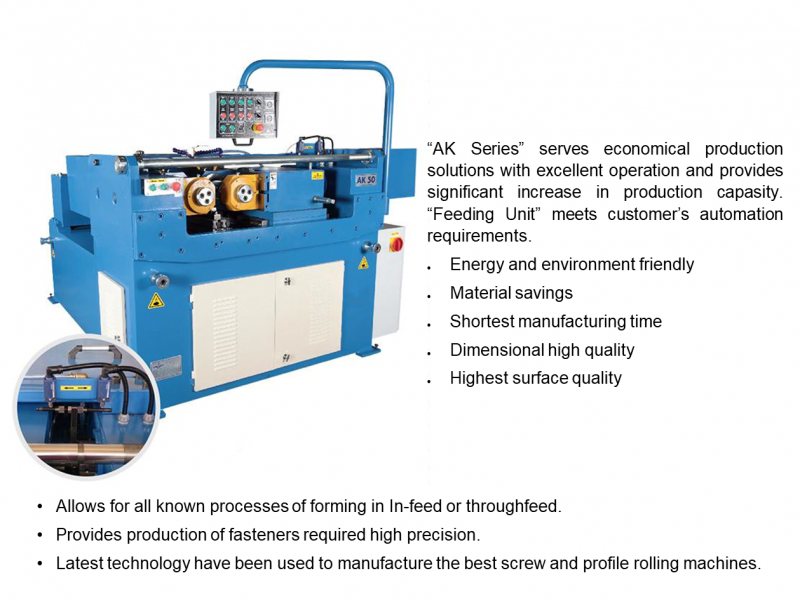 AK-50 Thread and Profile Rolling Machine